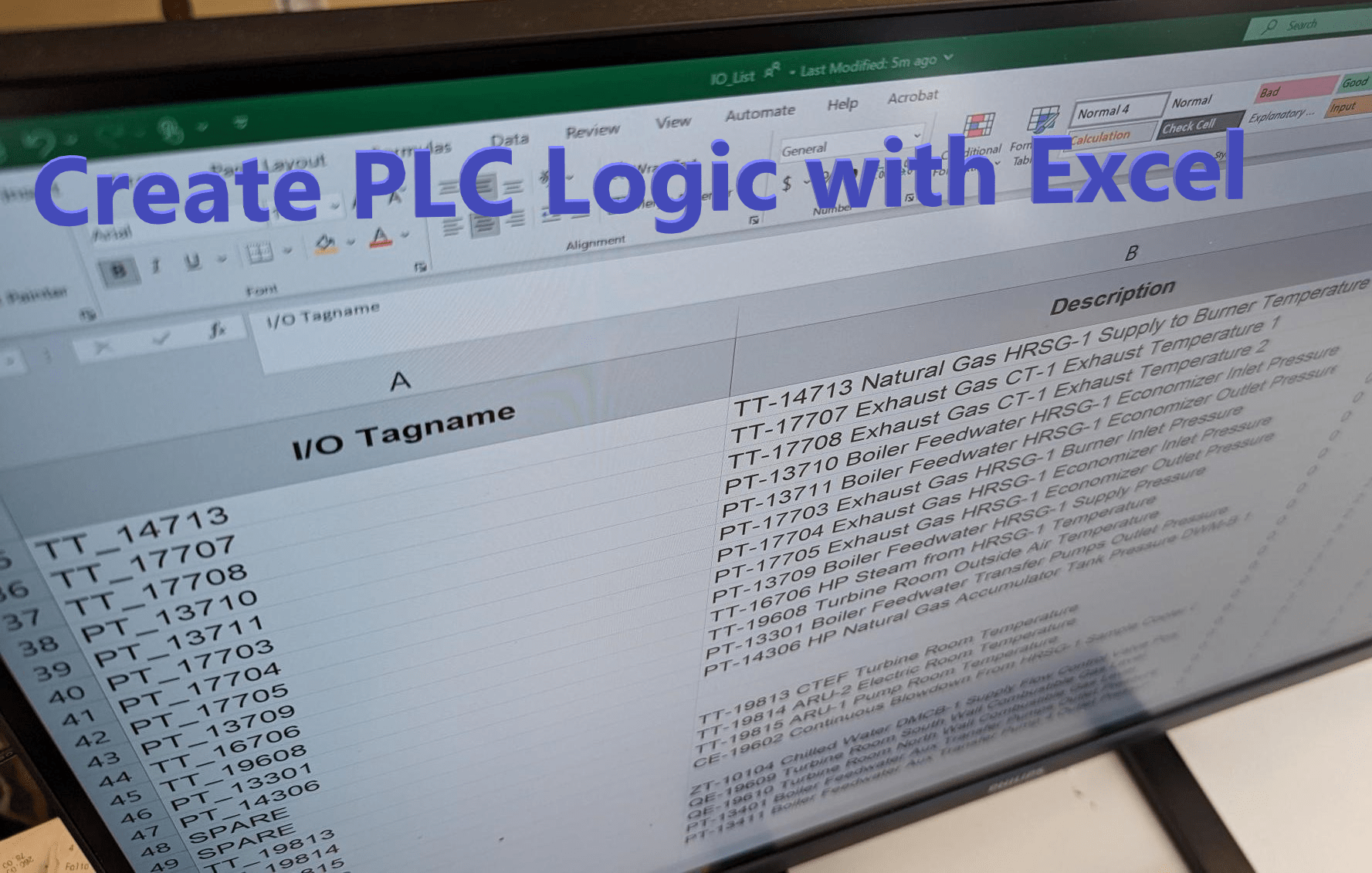 How to Create PLC Logic with Excel